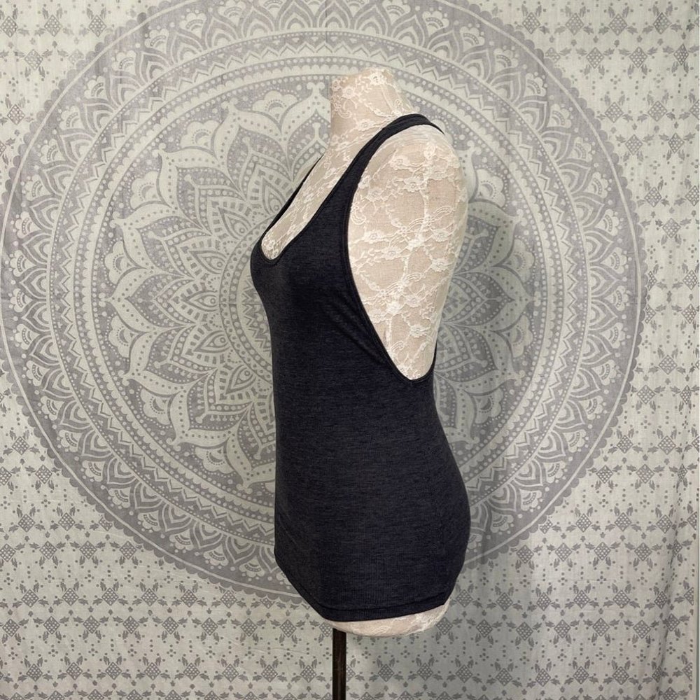 NEW $48 Free People - We The Free Tank Top Grey Faded Racerback Shirt Small S
